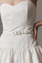 Hutch Junie Strapless Belted Mini Dress